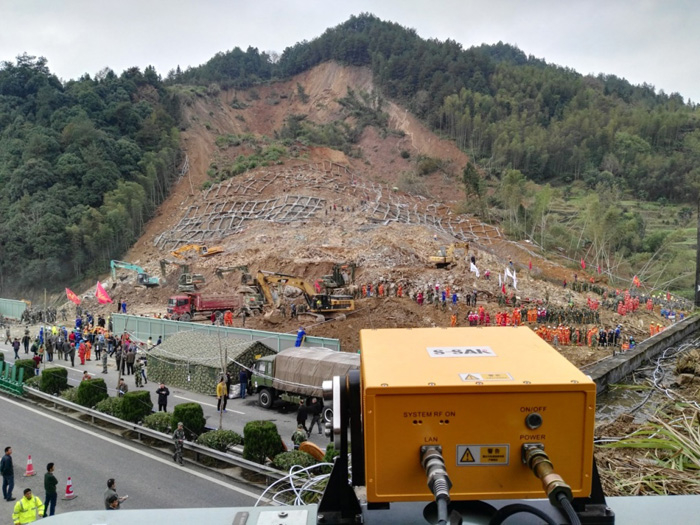 S-SAR边坡雷达参与浙江丽水“11.13”滑坡灾害救援  